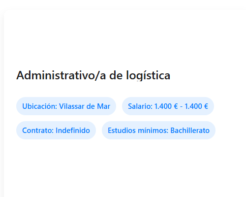 Administrativo/a de logística