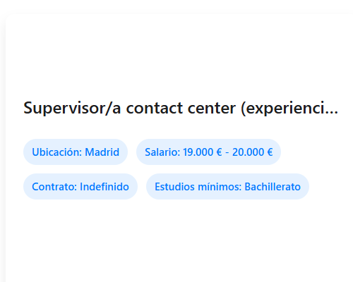 Supervisor/a contact center (experiencia campañas recepción y emisión)
