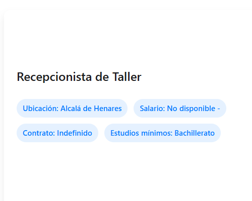 Recepcionista de Taller