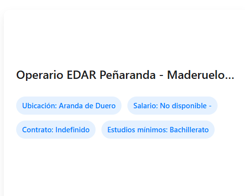 Operario EDAR Peñaranda - Maderuelo y Fuentidueña