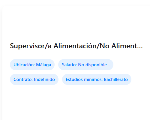 Supervisor/a Alimentación/No Alimentación - Málaga (Turno de Noche)