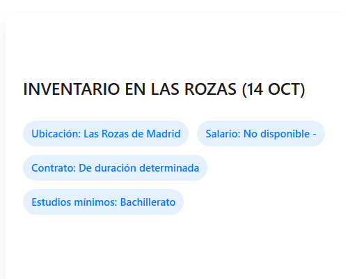 INVENTARIO EN LAS ROZAS (14 OCT)
