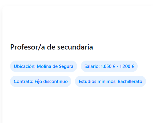 Profesor/a de secundaria