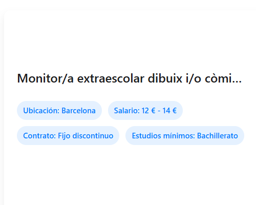 Monitor/a extraescolar dibuix i/o còmic i/o arts plàstiques en català o anglès