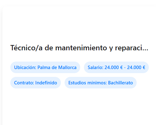 Técnico/a de mantenimiento y reparación