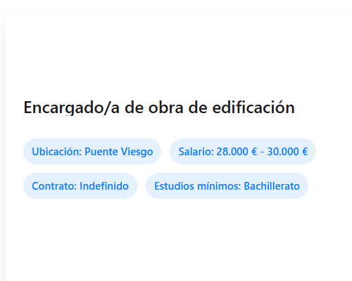 Encargado/a de obra de edificación