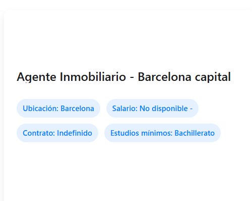 Agente Inmobiliario - Barcelona capital