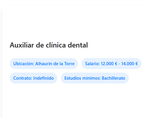 Auxiliar de clínica dental