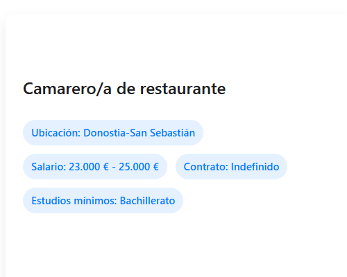 Camarero/a de restaurante