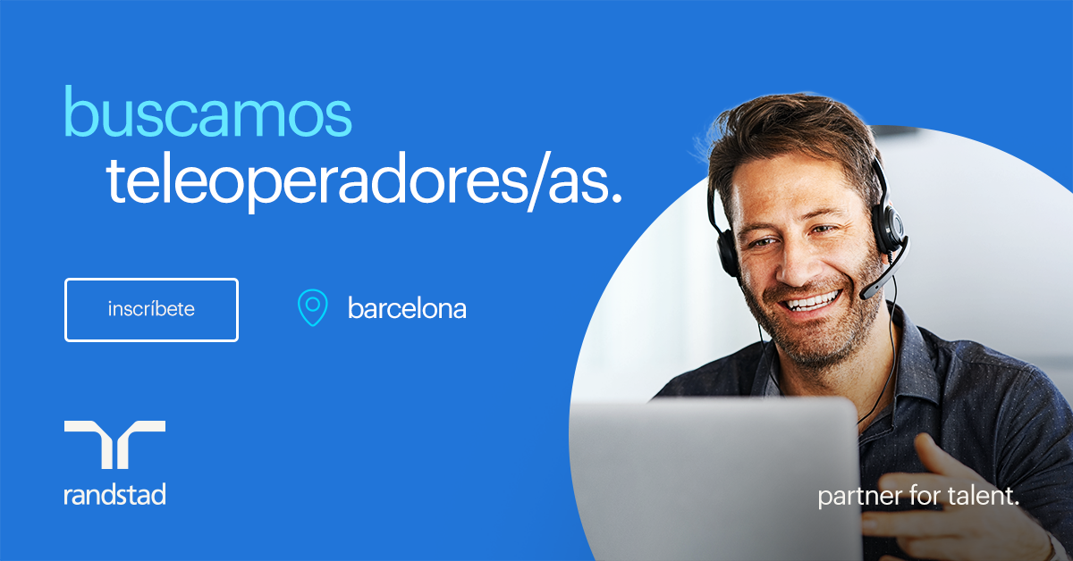¡Buscamos teleoperador/ora de venta en Barcelona! 