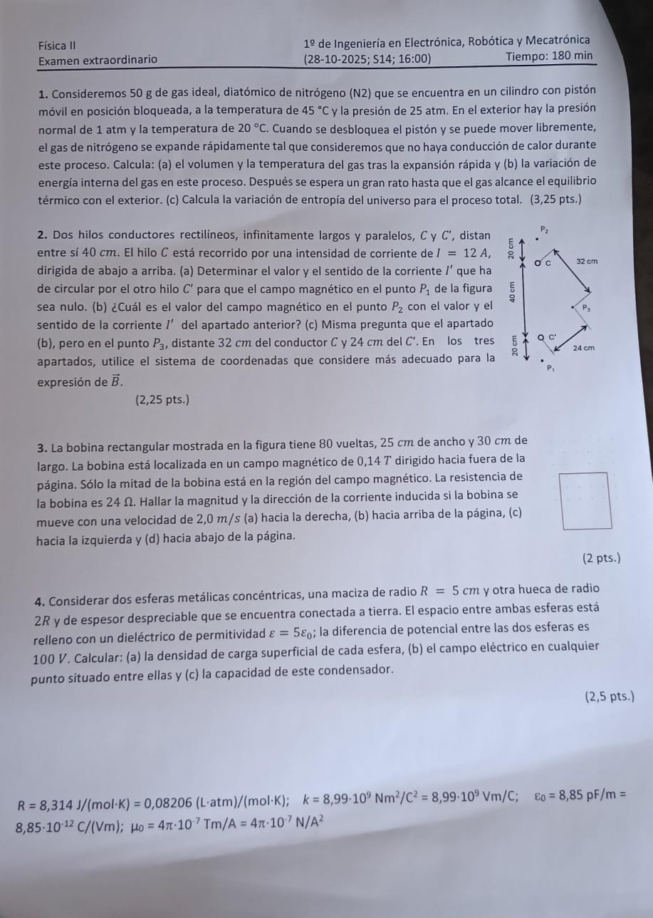Examen extraordinaria 2025