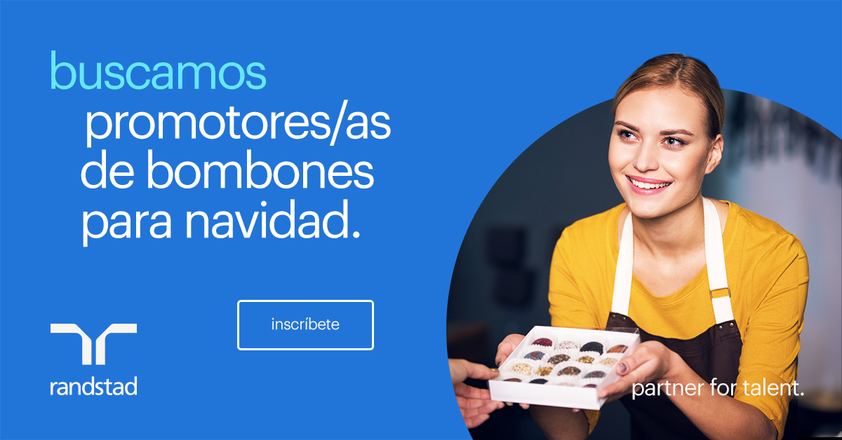 ¡Buscamos promotor/a de bombones para la campaña de Navidad!