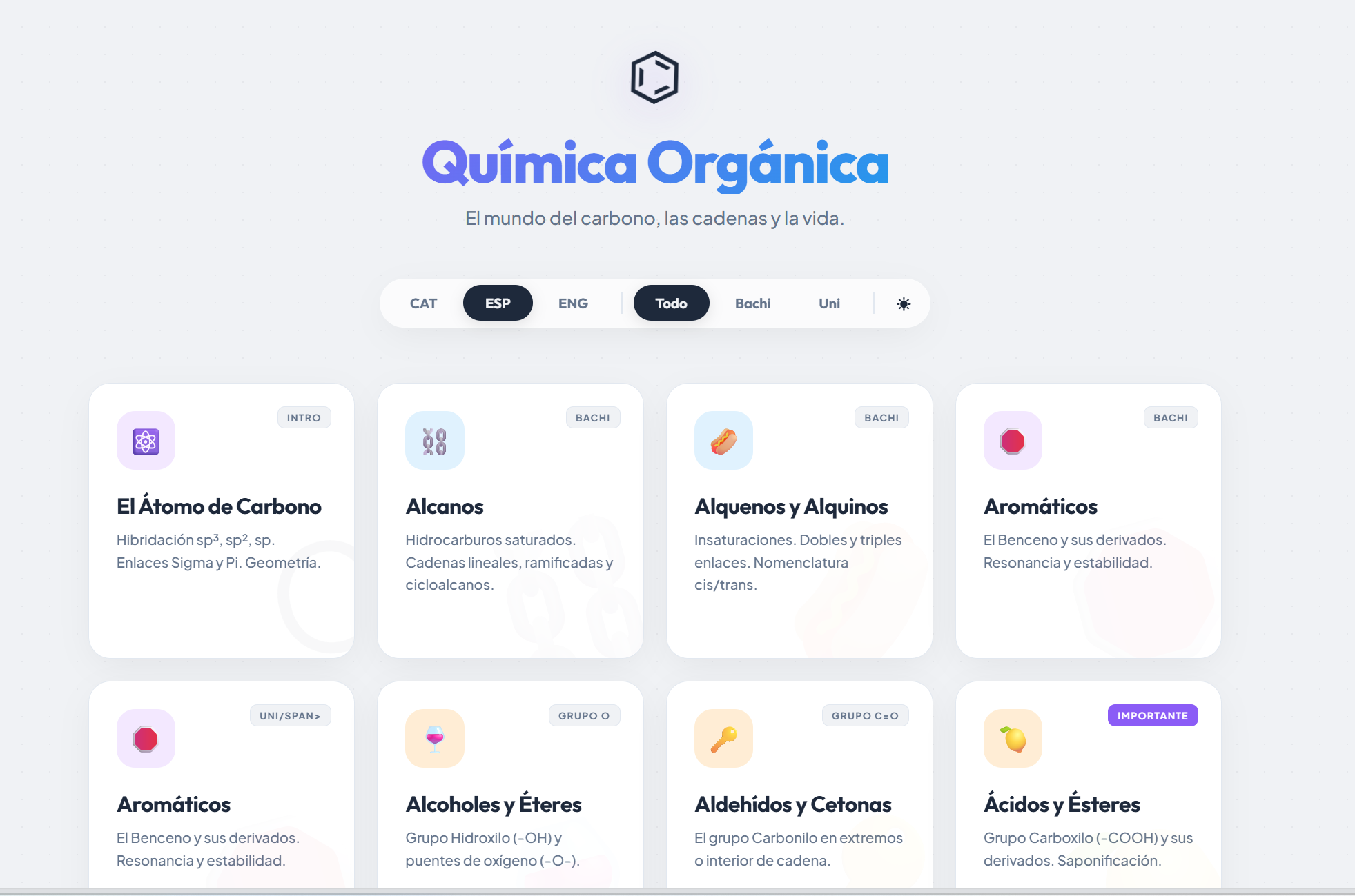 WEB de formulacion organica. Apartado polimeros. Por zamora pm