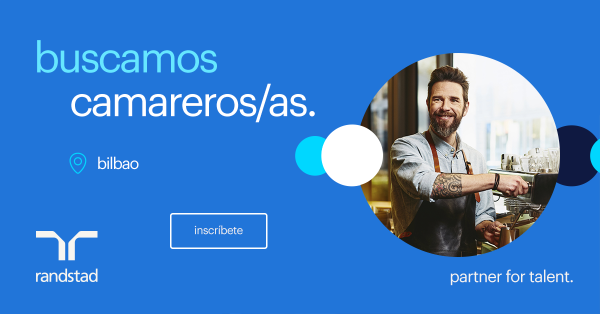 ¡Buscamos camareros/as en Bilbao para la campaña de Navidad!