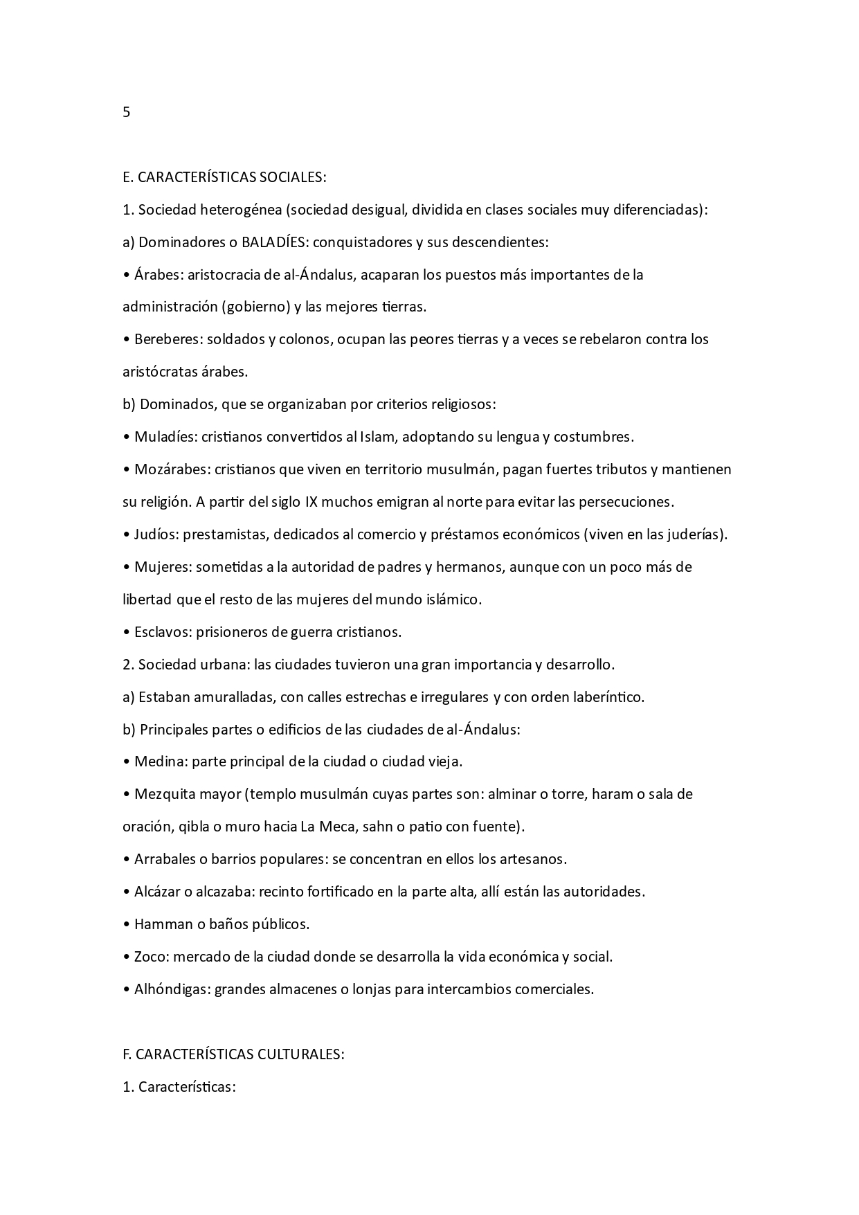 Apuntes de Al-Ándalus 2/2