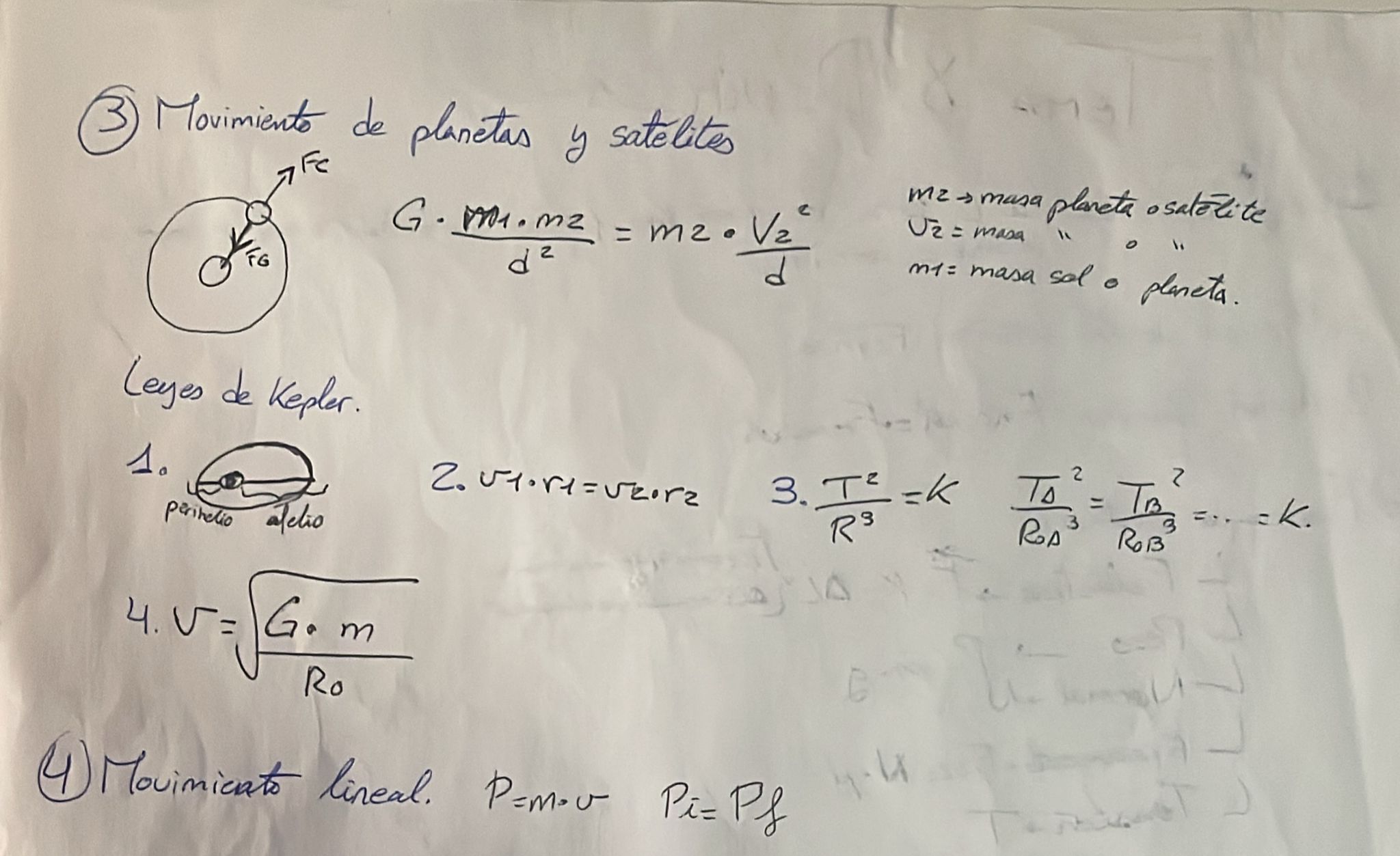 Glosario fórmulas Dinámica + Trabajo y energía
