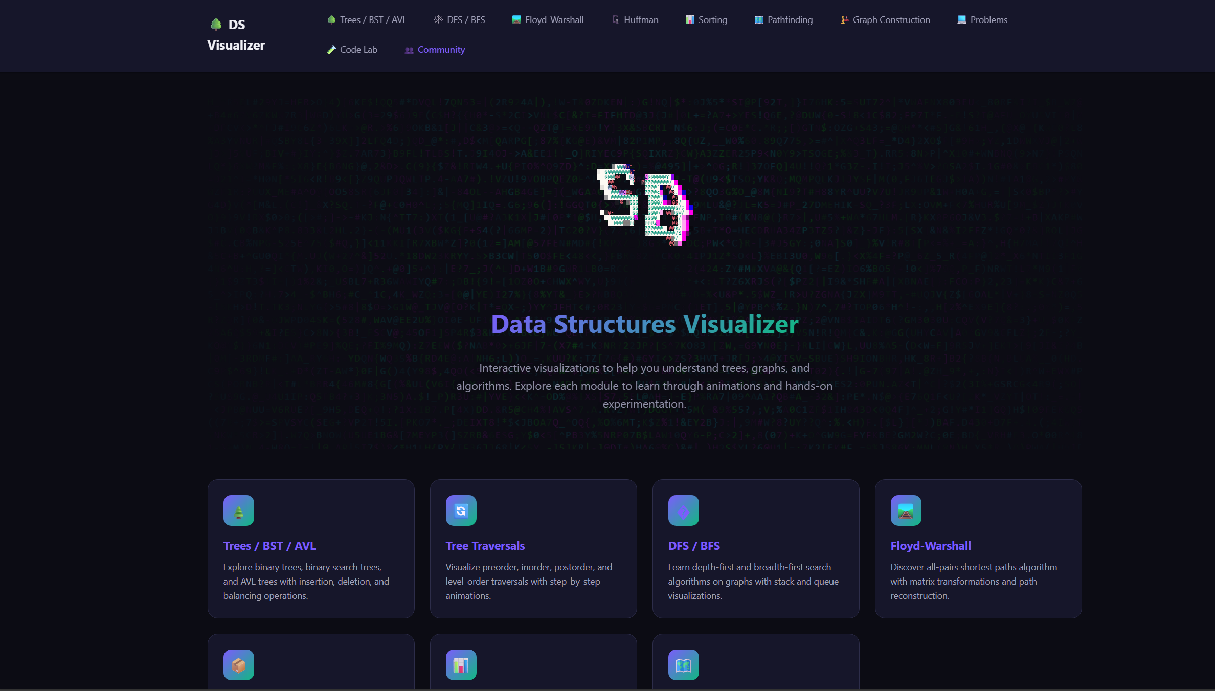 Acabo de toparme con esta web que está súper bien para aprender estructuras de datos:
 https://data-structures-visualizer-seven.vercel.app/

Tiene simulaciones, códigos y todo para ver cómo funcionan las cosas paso a paso. Me pareció útil y quería compartirla por si a alguien más le sirve