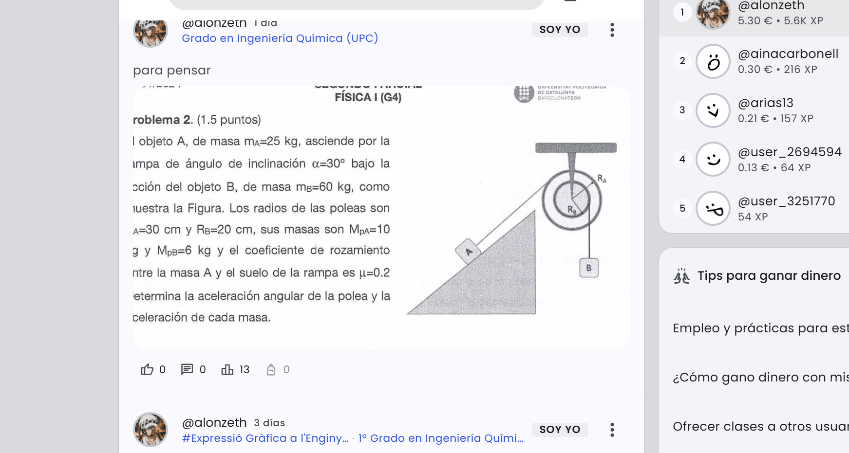 Salio en el examen, esq regalo nota sin saber jajaja jajaja