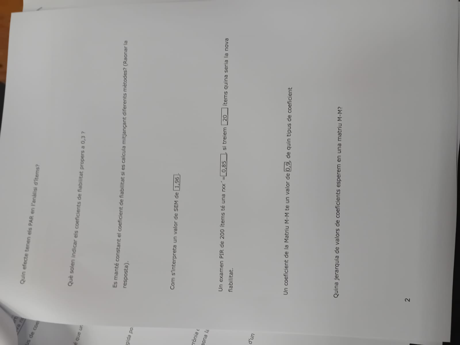 2n Parcial Psicometria