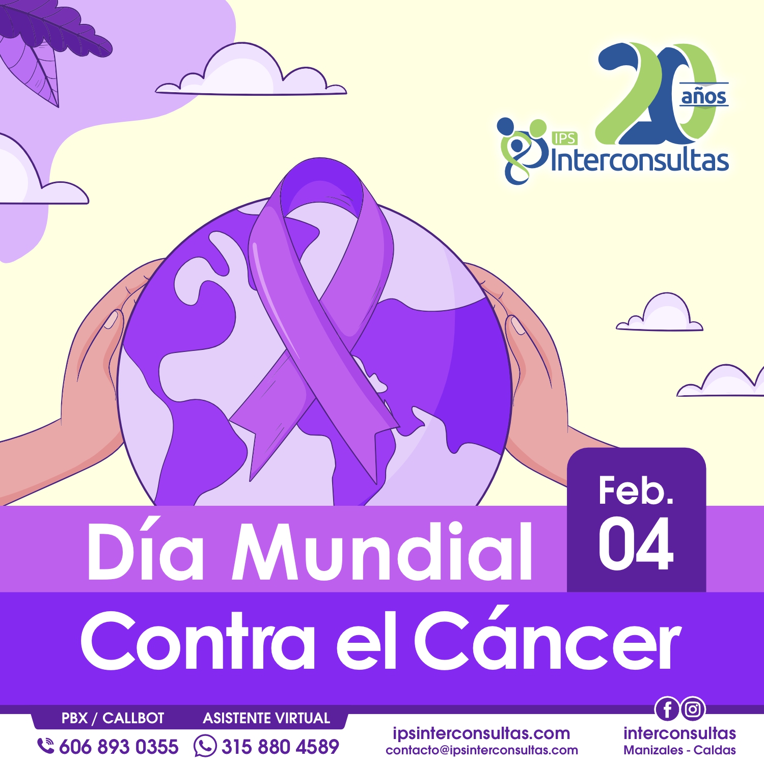 DÍA MUNDIAL CONTRA EN CÁNCER