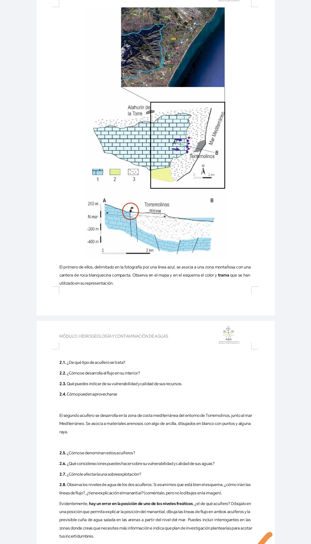 Hola buenas tardes, algún hidreologo que pueda ayudarme con estos ejercicios de hidregeología y contaminación de suelos