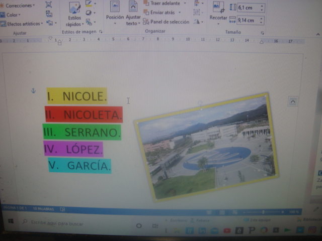 ***Actividades del Word 2013/002, aprobada. En la escuela técnica superior de OFIMÁTICA.