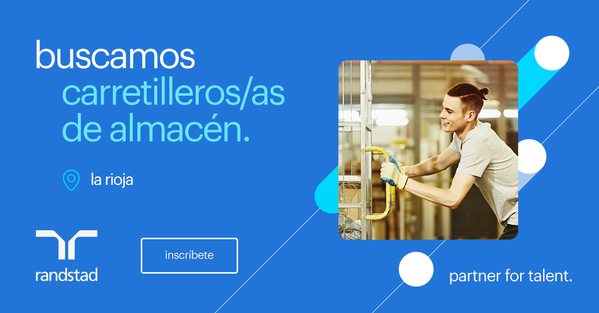 ¡Buscamos carretillero/as para almacén en La Rioja!