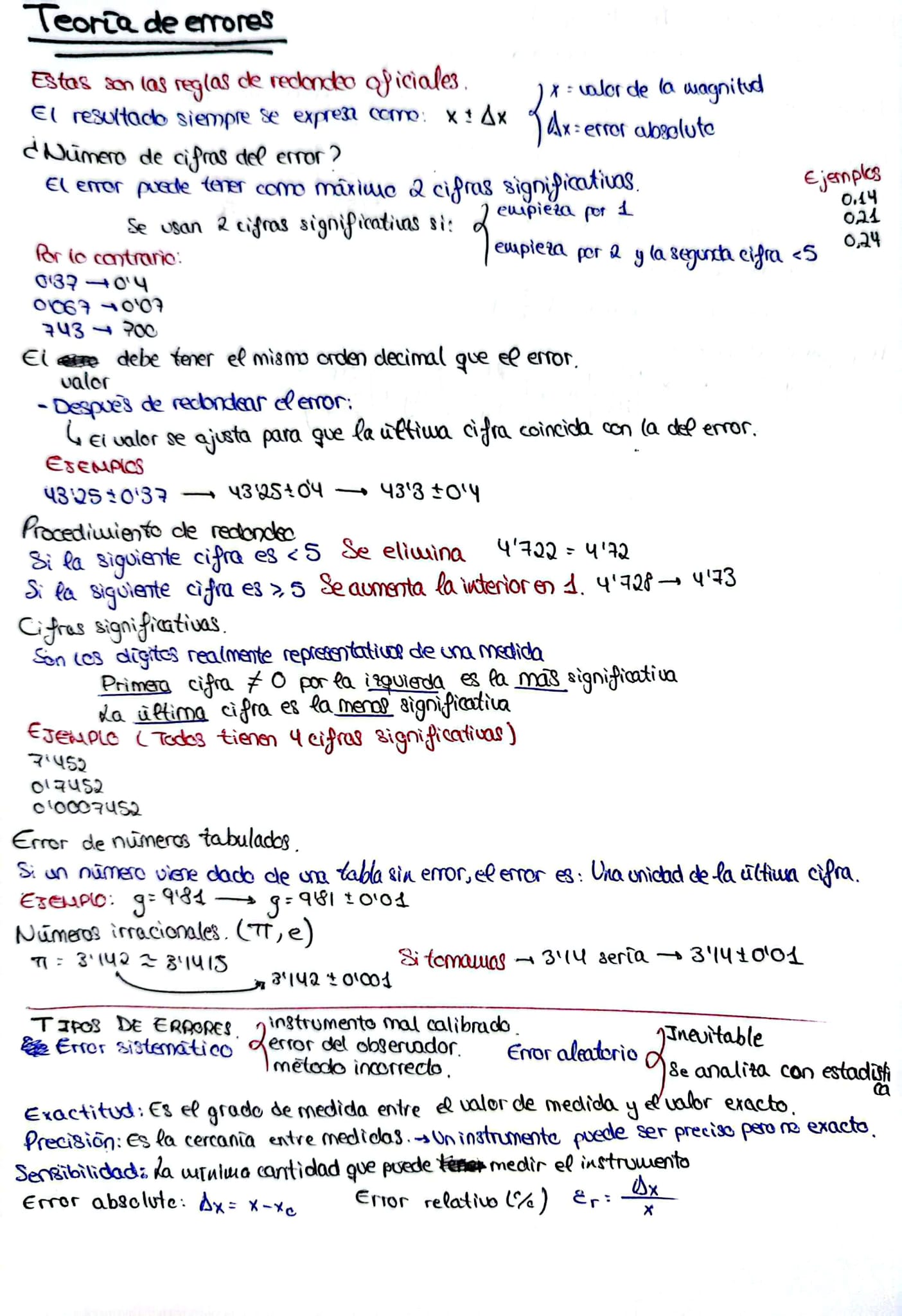 resumen sobre la teoría de errores para el examen de prácticas
Todo lo necesario.