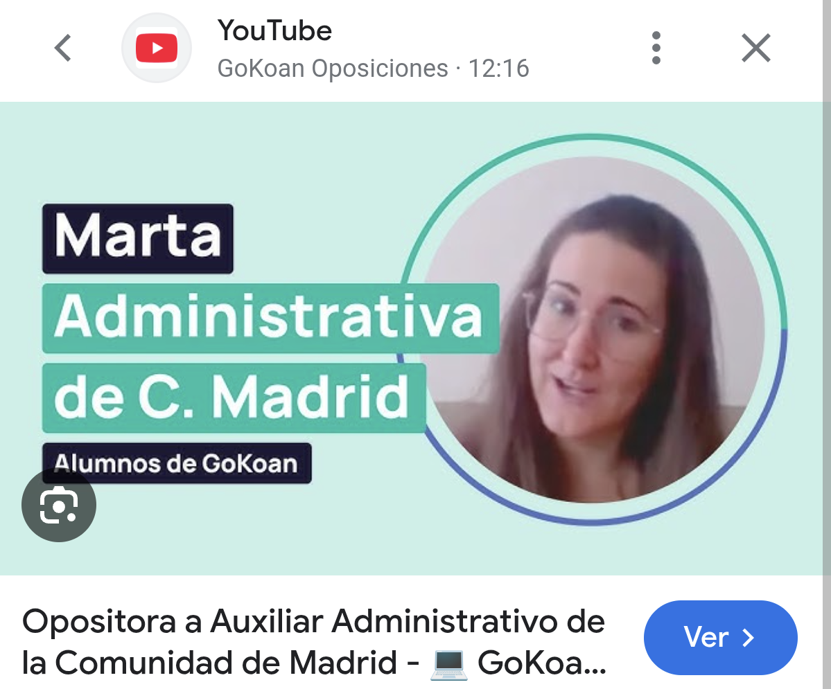 ***Oposiciones de administrativa pública, aprobada.