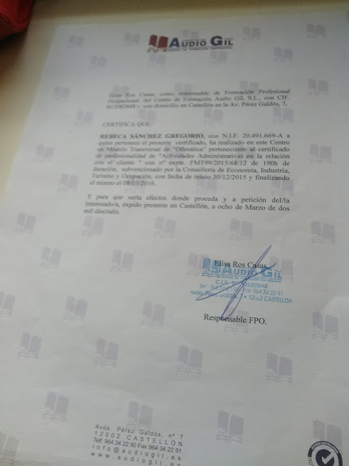 Técnica superior de Ofimática.