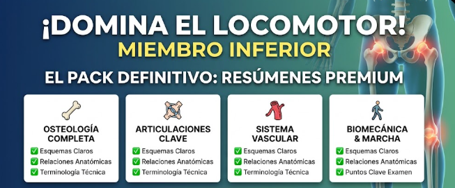 ¡DOMINA EL LOCOMOTOR! 🦴 Pack Completo Anatomía Miembro Inferior (Osteo + Artro + Vascular)