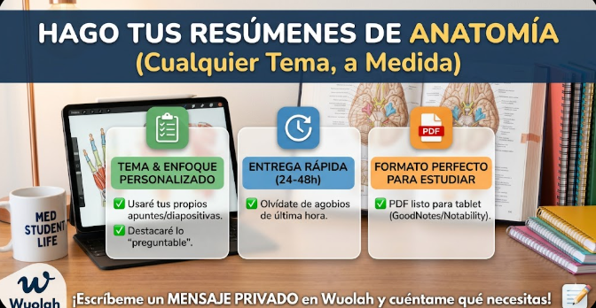 ✨ ¿TE FALTA ALGÚN TEMA? | Resúmenes de Anatomía PERSONALIZADOS a la carta ✍️