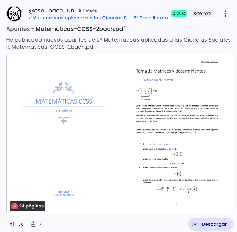 RESUMEN COMPLETO MATES CCSS 2⁰ BACH