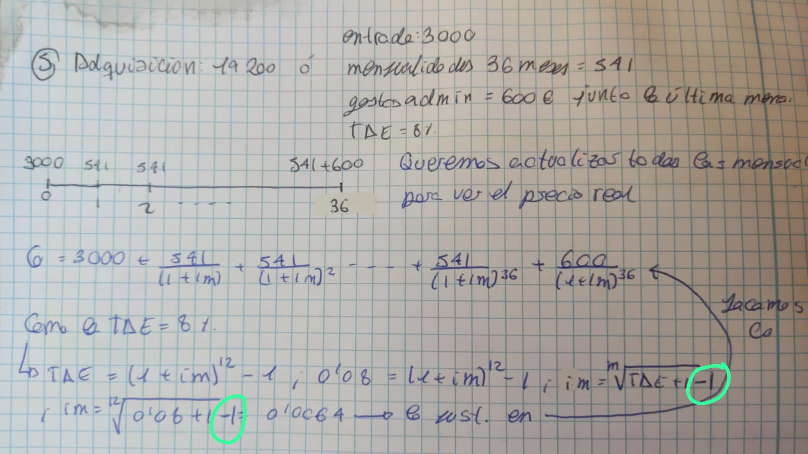 Patatalovers!! se me ha colado este signo en el esquema de PPYGG y en el ejercicio 5 del tema 10.1 falta restando -1 a la fórmula de la im a partir de la TAE (el cálculo que sale en los apuntes está con la fórmula correcta pero al escribirlo se me ha olvidado). 
Perdón por estos despistes y mucha suerte en el examen!!!