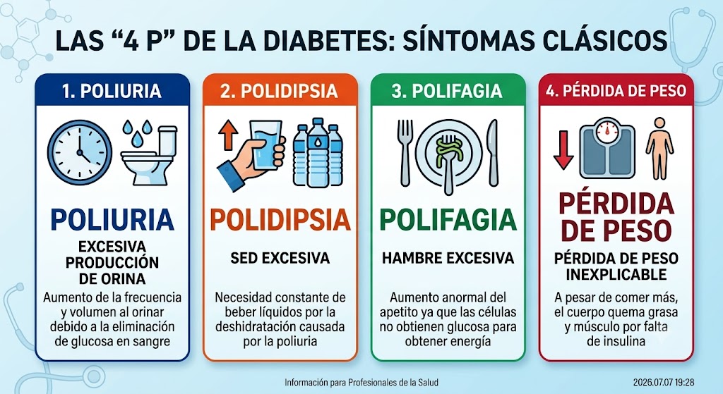 Las "4 P" de la diabetes.