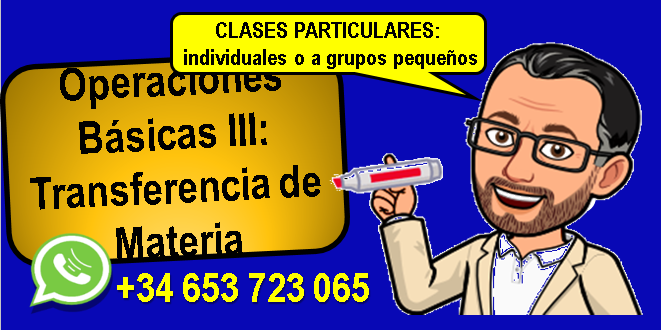 Clases particulares en Transferencia de Materia
