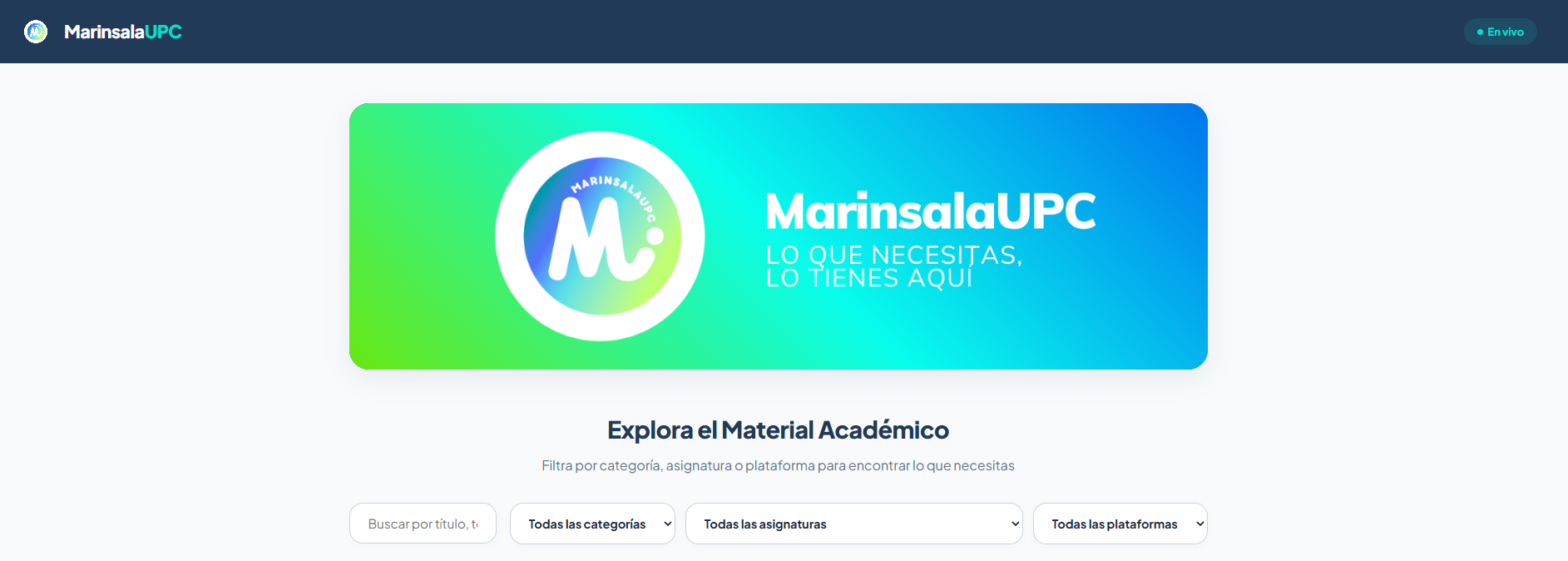 Nuevo buscador de MarinsalaUPC
