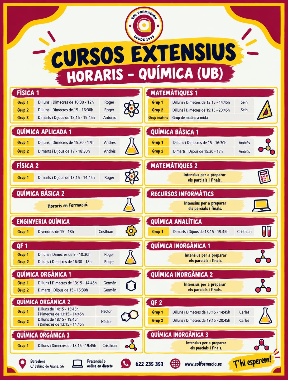 ASSEGURA ELS TEUS MILLORS RESULTATS!!