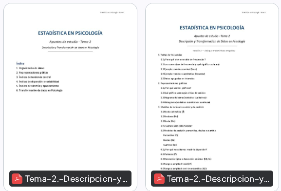 ¡Aclaración sobre apuntes de estadística!