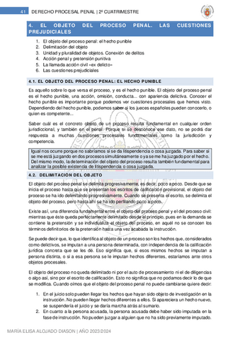 4. EL OBJETO DEL PROCESO PENAL. LAS CUESTIONES PREJUDICIALES.pdf