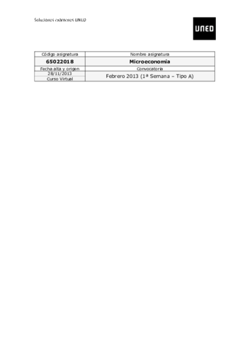Examen Microeconomia 12 - 13 Febrero Tipo A (Soluciones).pdf