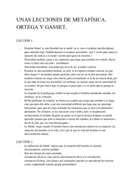 Unas lecciones de metafísica. Ortega y Gasset..pdf