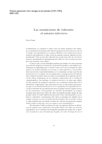 Las instalaciones de videoarte. El medio televisivo. Peter Frank..pdf