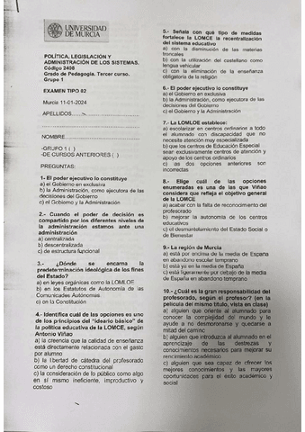 Examen Política 2024 Tipo 2.pdf