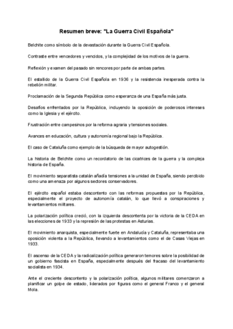 Resumen breve - La Guerra Civil Española.pdf