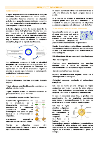 Tema 5 biología tisular, Tejido adiposo.pdf