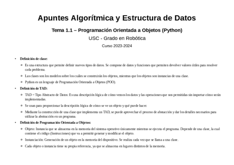 Resumen - Tema 1.1 - POO - Clases - Python.pdf