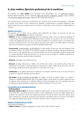 6. Acto médico. Ejercicio profesional de la medicina.pdf