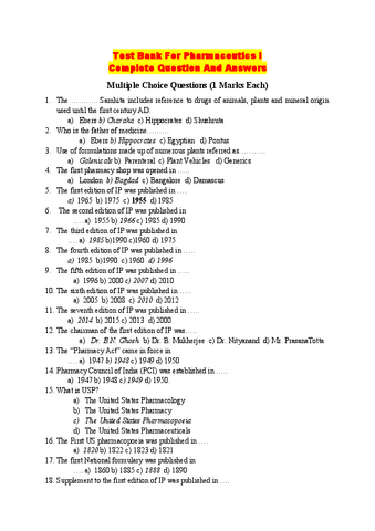 Test-Bank-For-Pharmaceutics-I-Complete-Question-And-Answers.pdf