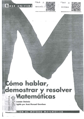 Como hablar demostrar y resolver en Matemáticas.pdf